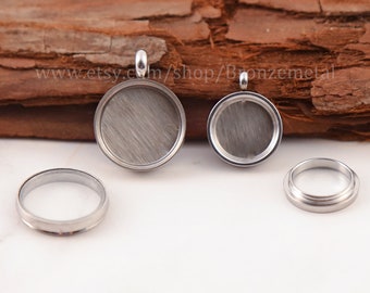 Mini medallón flotante de cristal con memoria, colgante flotante con dije, medallón transparente giratorio para cabello de ceniza, foto, regalo para mamá.