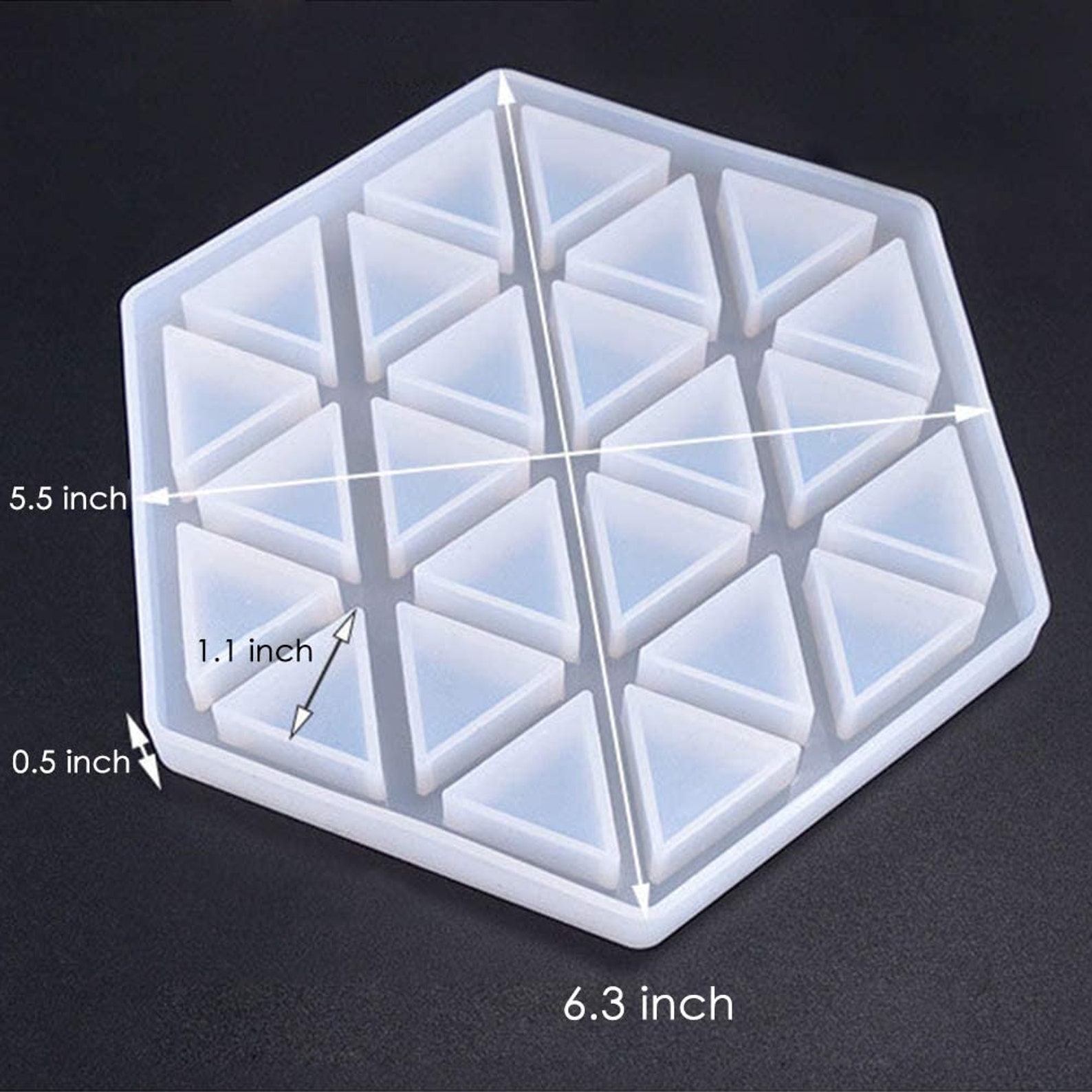 Large Hollow Hexagon Coaster Resin Molds Art Silicone Resin Etsy