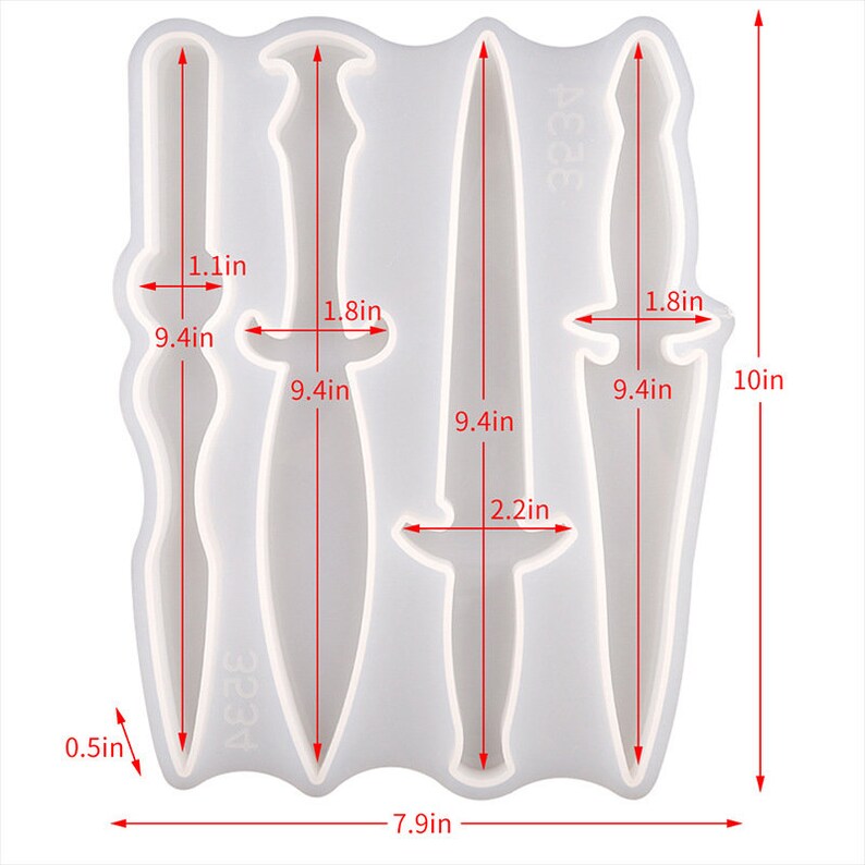 Dagger Resin Mold Epoxy Sword and Axe Molds for Resin Casting Etsy