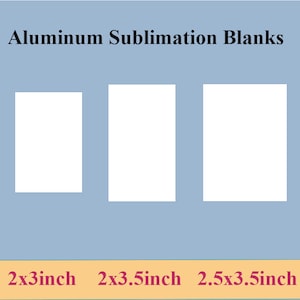 20 Stück Aluminium Sublimation Namensschild Rohlinge - Metall Sublimation Visitenkarten Rohlinge -Sublimation Metallrohling, Sublimationszeichen