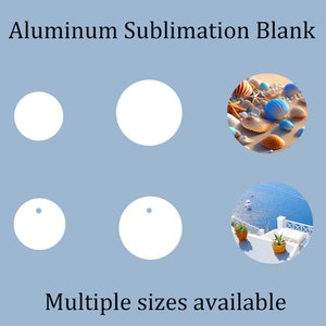 Disco vuoto rotondo in alluminio per sublimazione, piastre per sublimazione in metallo, dischi vuoti circolari per gioielli per sublimazione circolare, sublimazione di ciondoli