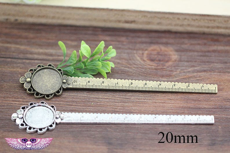 Glass Rule Tray - 10pcs 20mm Rule Bookmark Blank-round Gass Pendant ...
