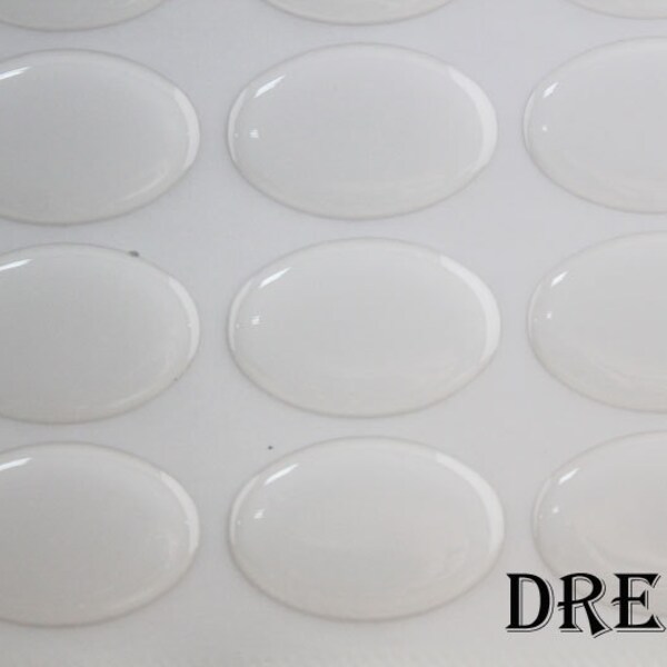 Oval Clear Epoxy Stickers, Transparent Resin Sticker for DIY craft Making 12x16mm, 13x18mm 18x25mm, 30x40mm