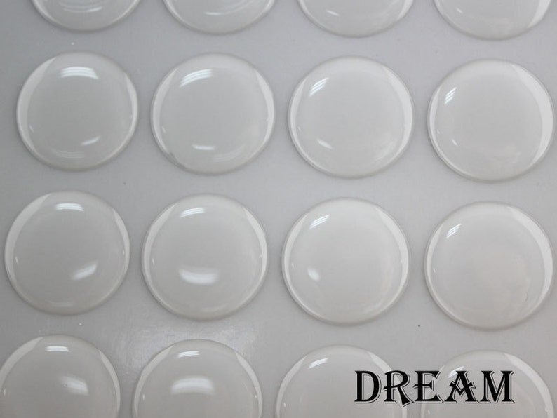 1inch Clear Round Epoxy Stickers, domed epoxy stickers 25.4mm Bottle caps Epoxy Stickers 1inch Resin Epoxy Dots image 2