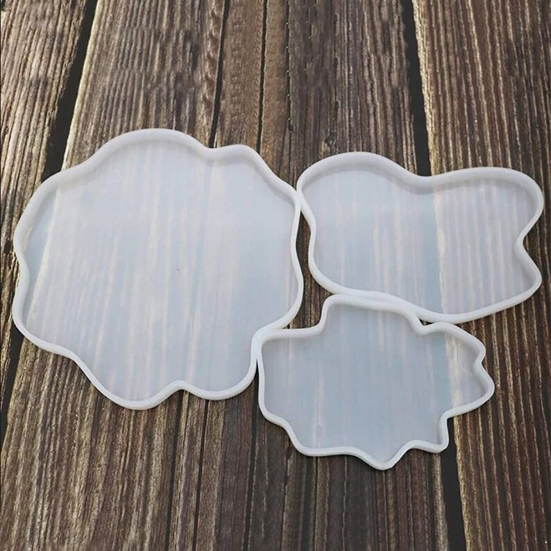 Epoxy Resin Molds Irregular Coaster Molds Silicone Molds Etsy Canada