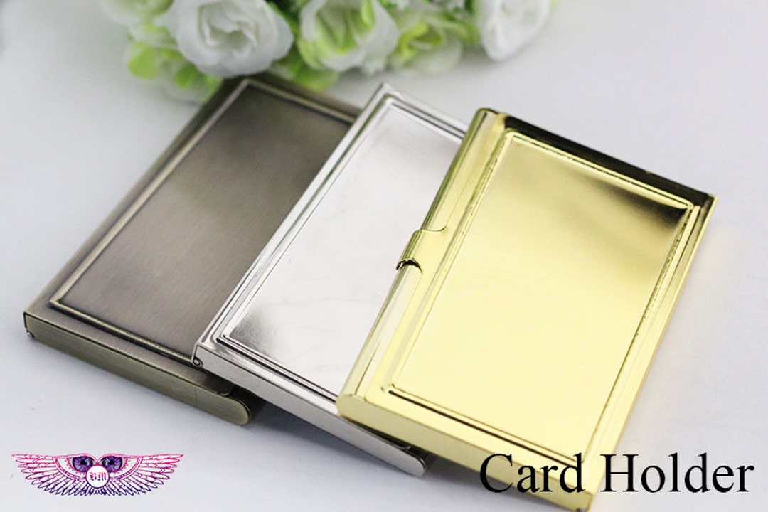 DIY Name Card Box Blank Name Card Box Container Photo Card Case Frame