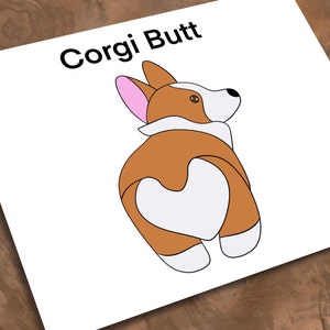 Corgi Butt Stained Glass *PATTERN ONLY*