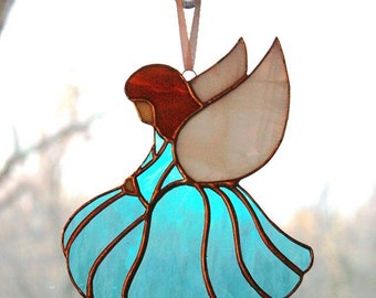 Angel Stained Glass Suncatcher