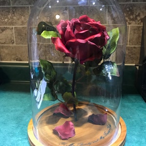 FREE ENGRAVING Beauty and the Beast Rose Large image 1