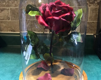 FREE ENGRAVING Beauty and the Beast Rose (Large)