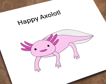 Happy Axolotl Stained Glass *PATTERN ONLY*