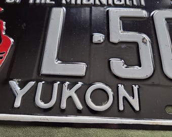 1959 full size Yukon Territory Canada - license plate with Gold Miner graphic original license plate expired.