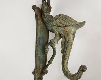 Vintage Bronze Bird Hook, Bronze Peacock Statue, Cloth Hanger, Room Decor for your House, Birthday Gift For Men and Women