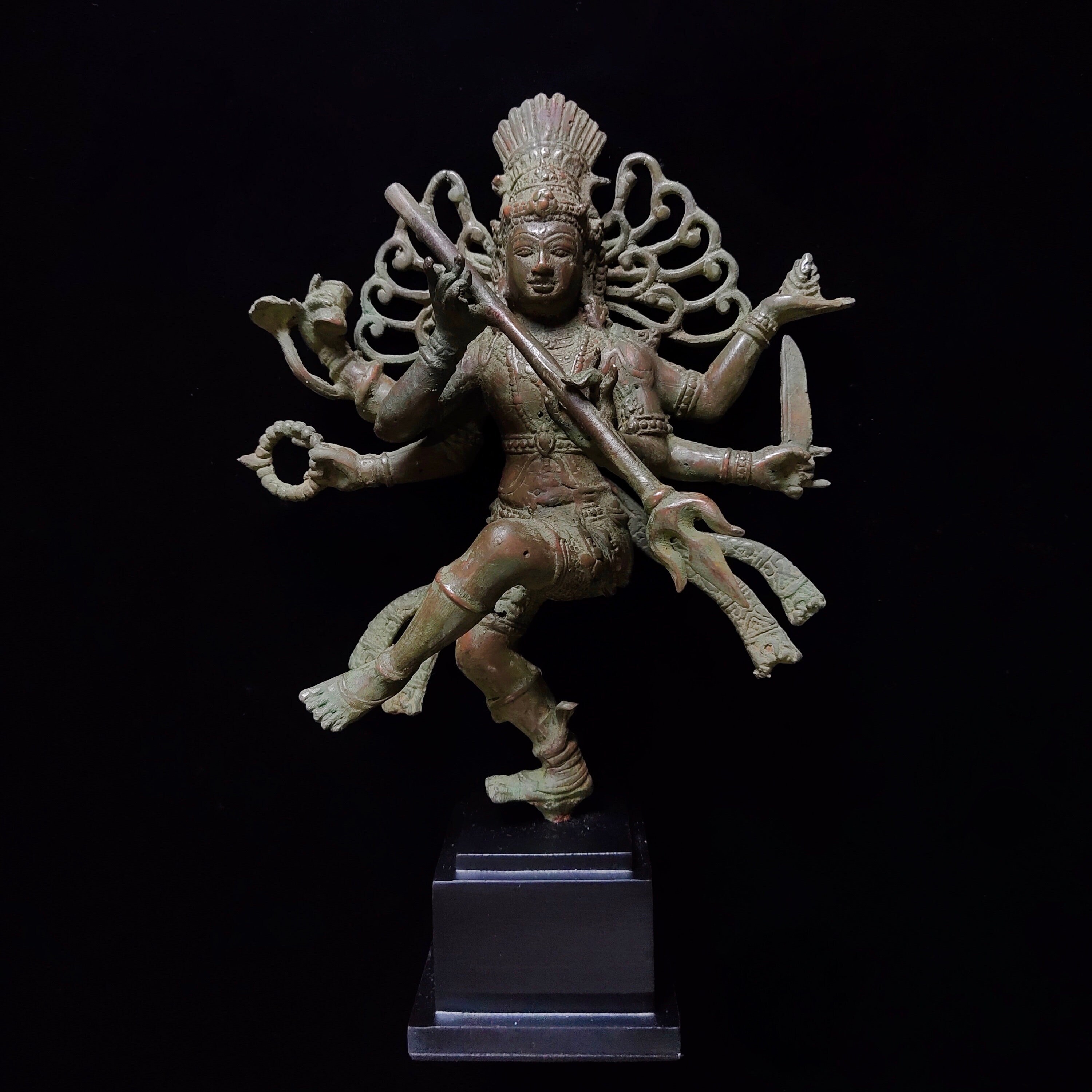 Bronze Lord Shiva Nataraja Statue, Hindu God of Shiva 369 Tesla Charger ...
