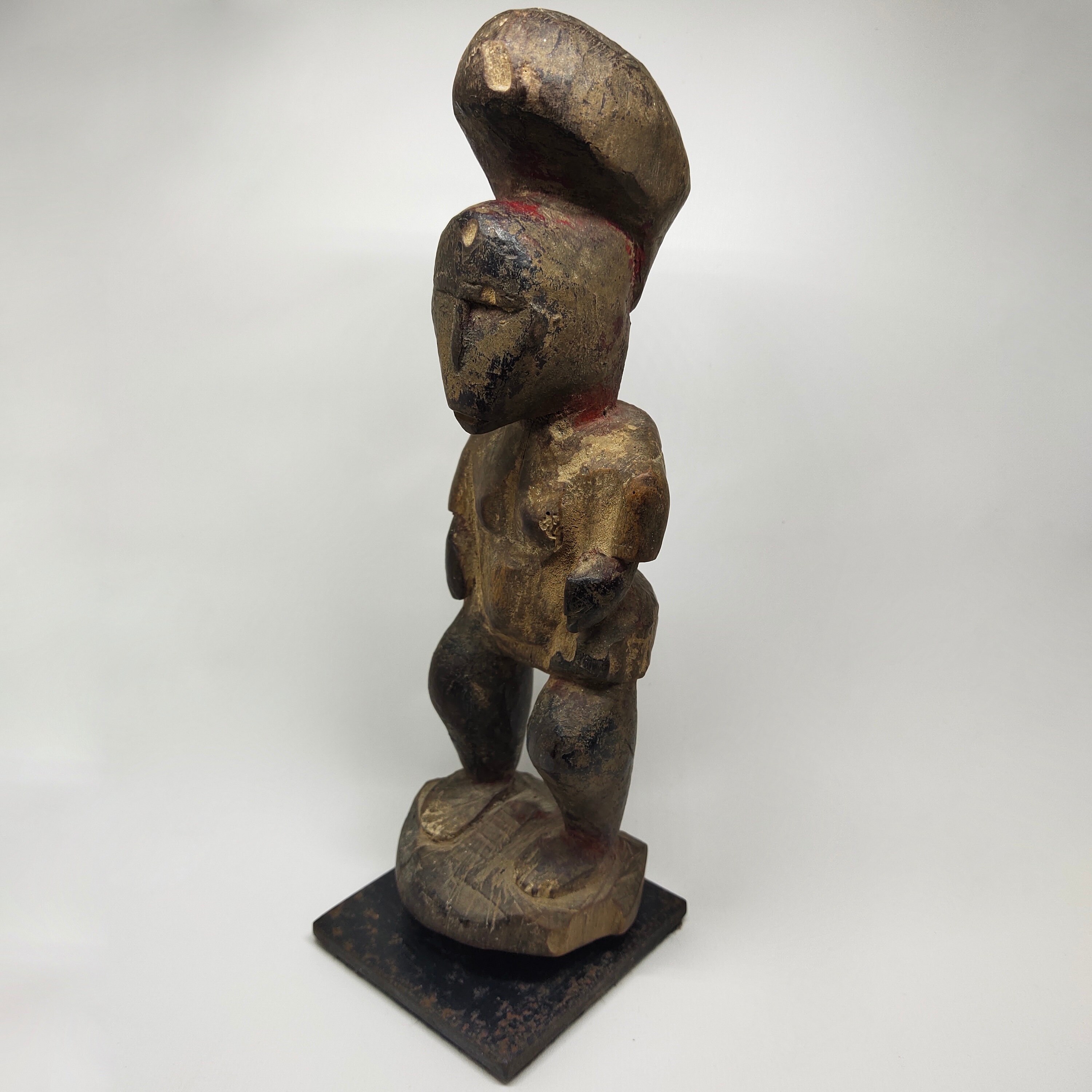 Statue africaine en bois vintage Sculpture tribale Baule