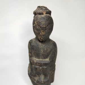 Antique Borneo Hampatong Ancestral Figure Stopper Kalimantan Sculpture Fine Art