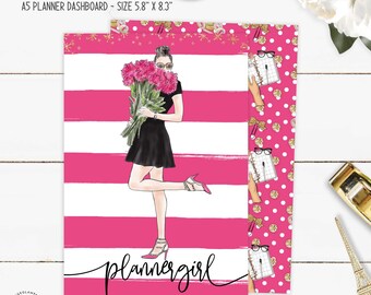 Tableau de bord A5 Planner | imprimable Aquarelle Mode, Glam Planner, Aquarelle et Textures scintillantes, Planner Supplies, Téléchargement instantané