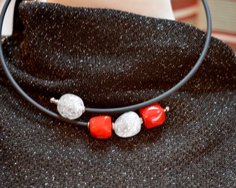 Statement necklace,  Bib necklace,  Unique necklaces, Popuar necklaces,  Contemporary jewelry, Avant-garde necklace FREE SHIPPING