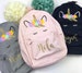 Unicorn Backpack - Personalised Backpack - Girls Backpack - Pink Unicorn Backpack - Girls Unicorn Bag - Backpack with Unicorns - School Bag 