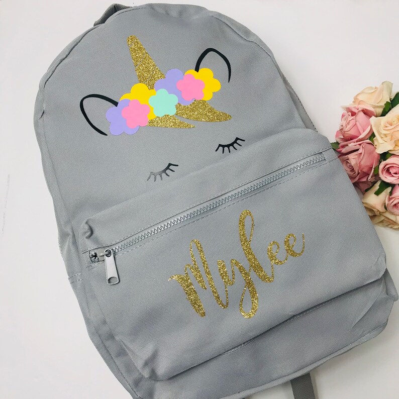Unicorn Backpack Personalised Backpack Girls Backpack Etsy UK