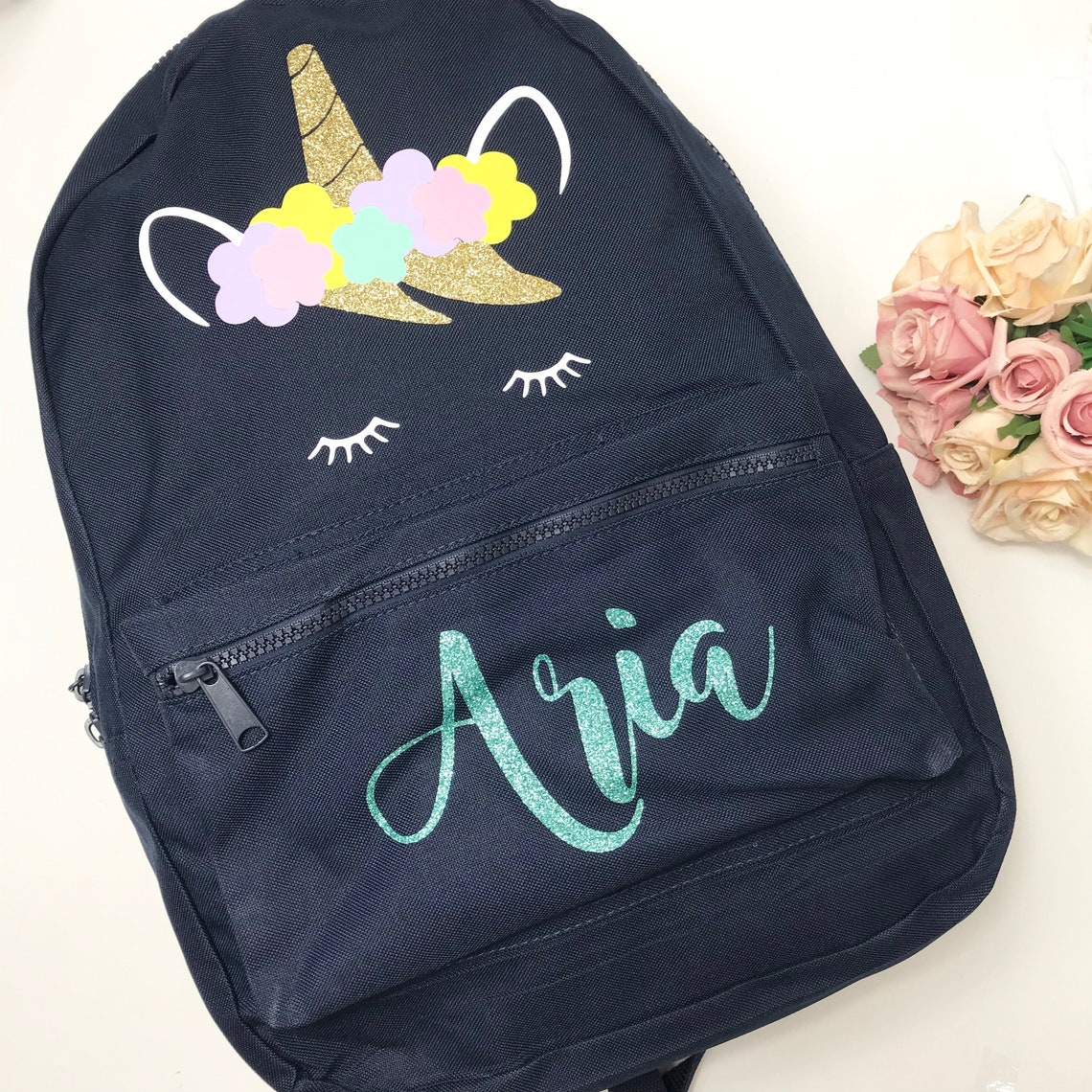 Unicorn Backpack Personalised Backpack Girls Backpack Etsy UK