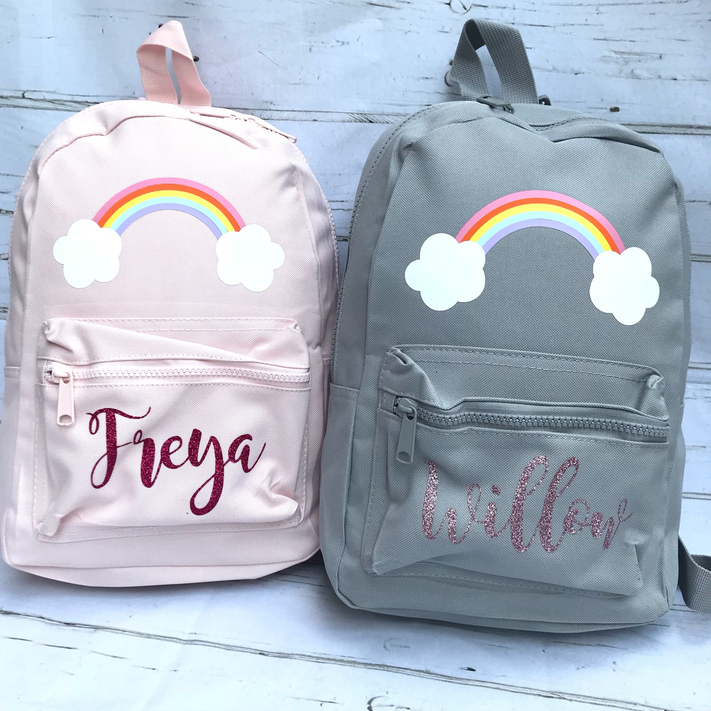 large personalised backpack