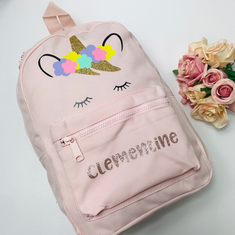 Unicorn Backpack Personalised Backpack Girls Backpack Etsy UK