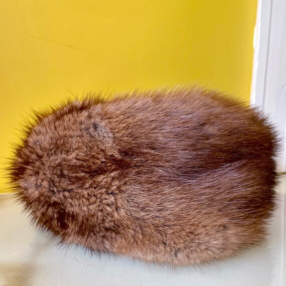 Vintage 70s fur hat, red fox fur Ushanka/Cossack … - image 6