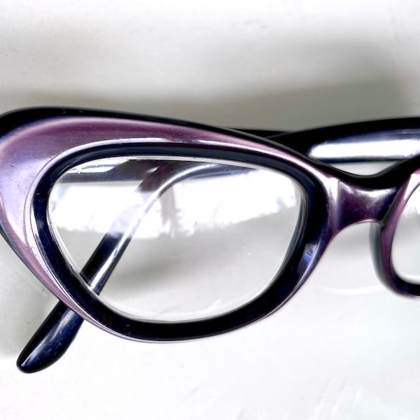 Vintage 50s ladies cat eye reading glasses spectacles West Germany OPTUNA ‘Spring’ | pin up rockabilly specs