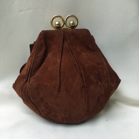 tan suede purse