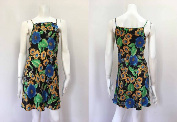 Pure Silk Bias Cut Sunflower Slip – Size 6-8 - Nig