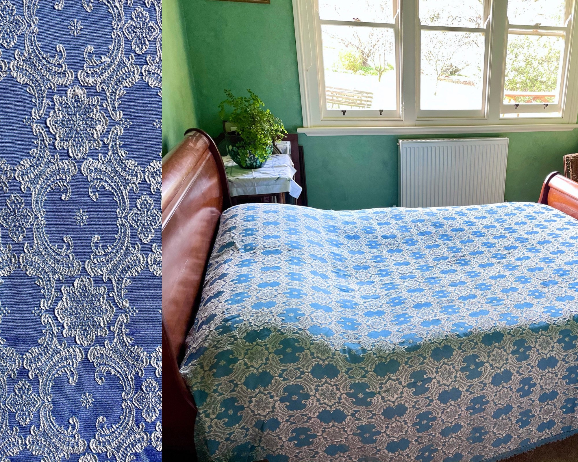 vintage brocade bedspread