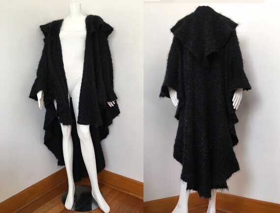 MERIVALE/Yvan & Marzia (Paris)-Black Mohair Cloak/