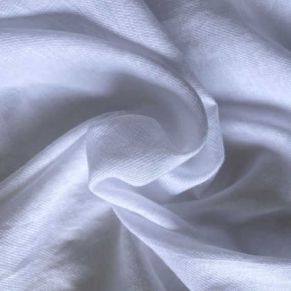 Vintage 80s white blouse, collarless linen cotton… - image 9