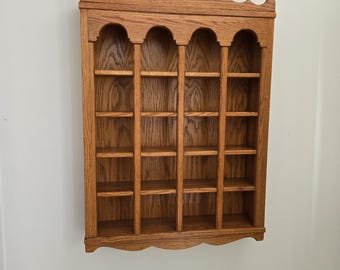 Vintage Solid Wood Arched Shelf, Spice Rack, Trinket Shelf, Essential Oils Display