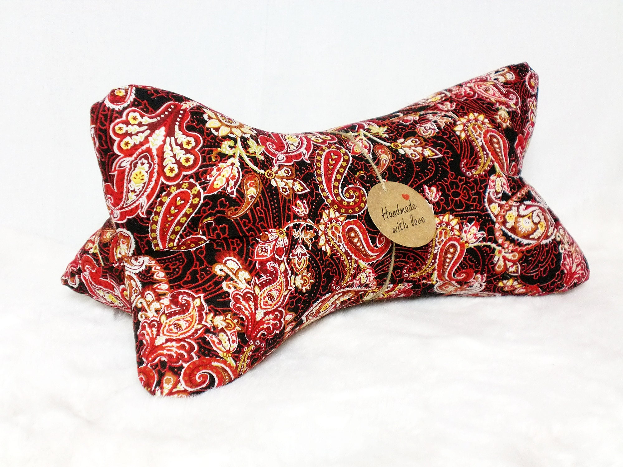 Casatessile Charme FLOSSEN Stuhlkissen – Bordeaux, 38x38 Cm, Mit 4 Bändern, Aus 60% Baumwolle & 40% Polyester
