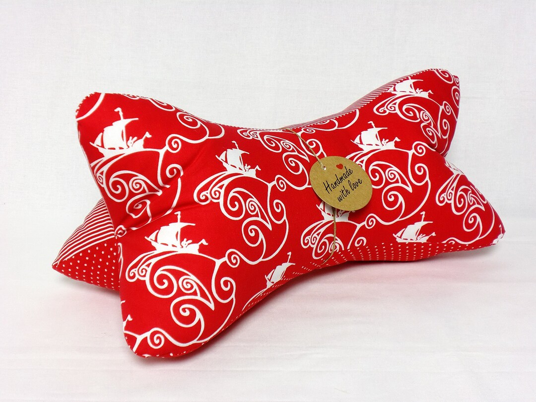 Reading Bone Pillow Reading Pillow Neck Pillow Ships Stripes Dots Red