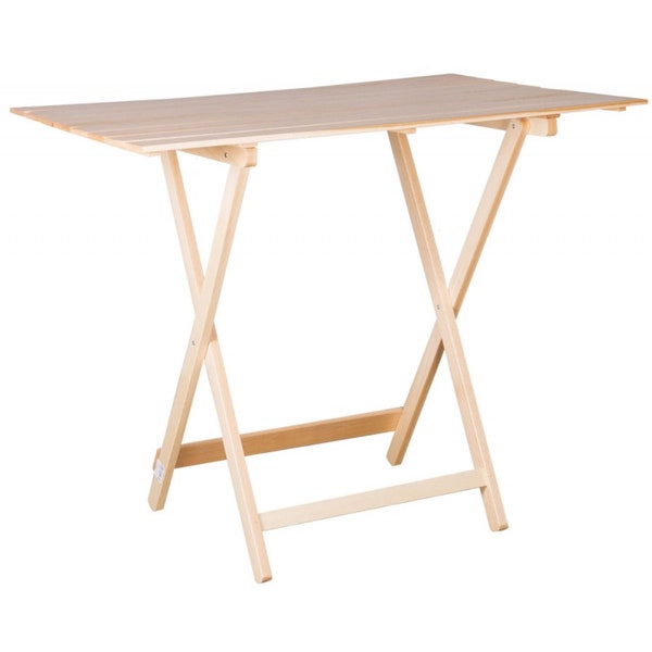 Magnifique table pliante en bois clair avec jardin pique-nique cm. 60x80