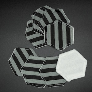 Makeup Remover Pad Set, Dark Stripes