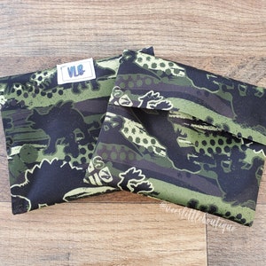 Reusable Snack Bags, Camo Dinosaurs