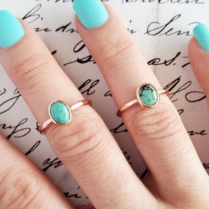 Tibetan Turquoise Copper Electroformed Ring