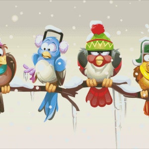 Cross stitch pattern it&#39;s cold outside