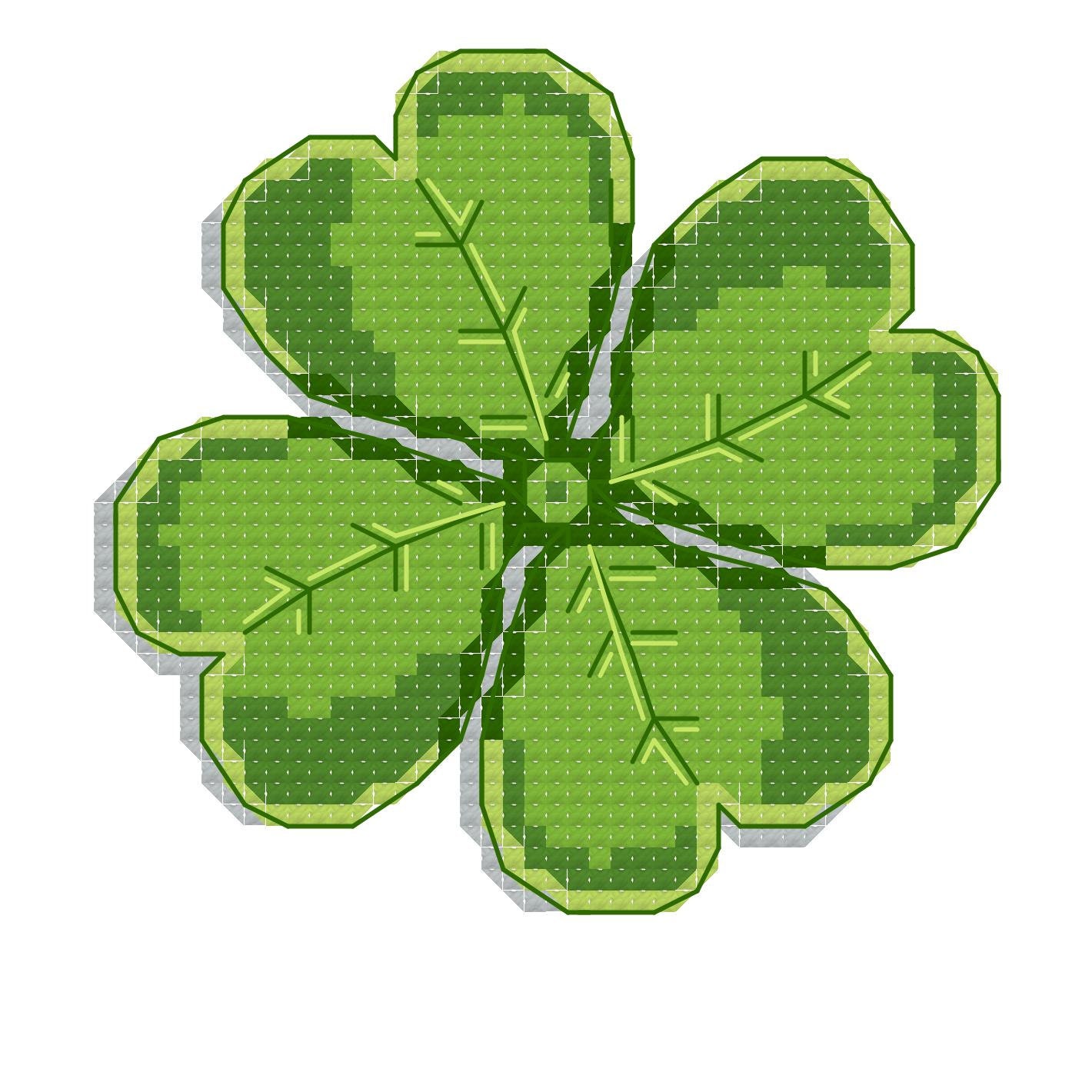 Cross stitch pattern clover | Etsy
