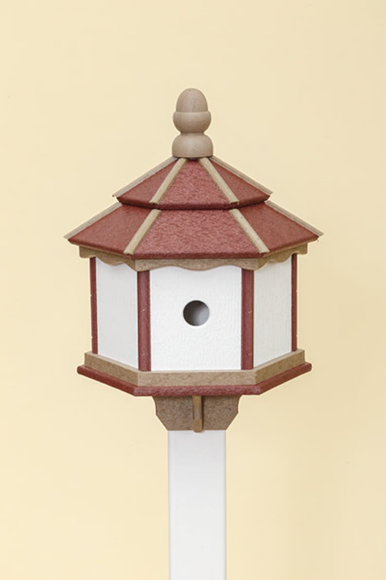 Handmade Poly 3 Hole Post Mount Bird House - Etsy