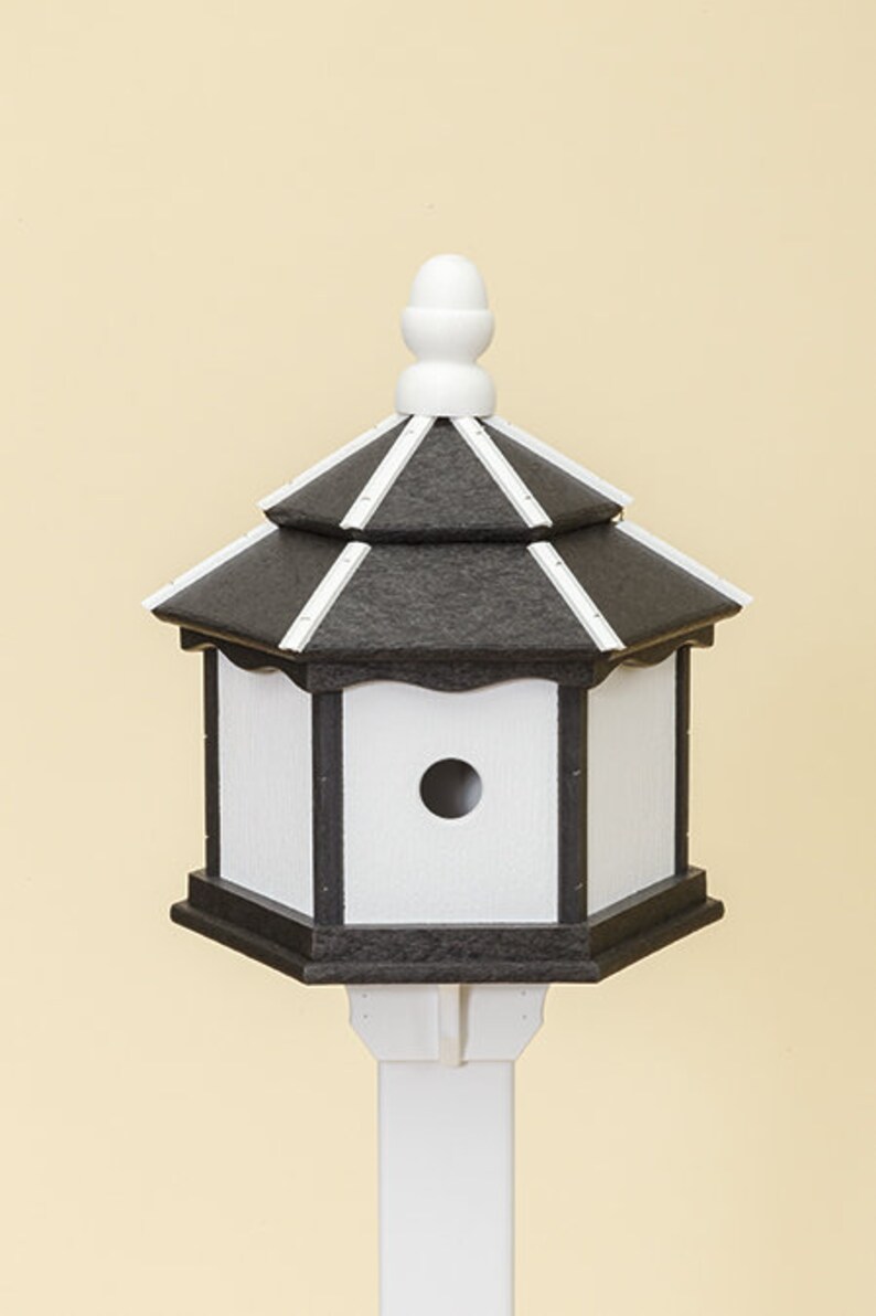 Handmade Poly 3 Hole Post Mount Bird House - Etsy