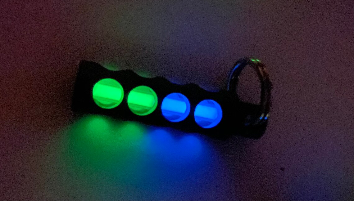 Titanium tritium Keychain holds 1 3 X 22.5mm vial or 2 3 X Etsy