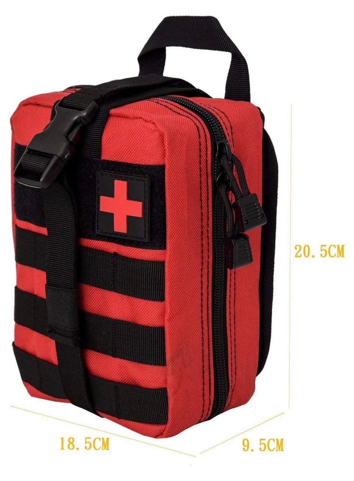 First aid IFAK Fully Stocked Kit in Red Molle Pouch Etsy