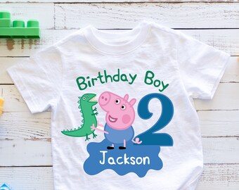 George Pig Shirt - Etsy Australia