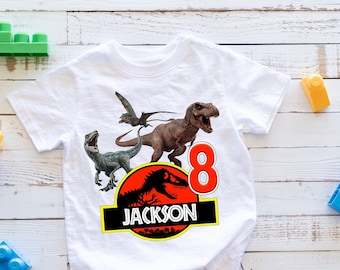 Jurassic World Birthday Shirt - Etsy 