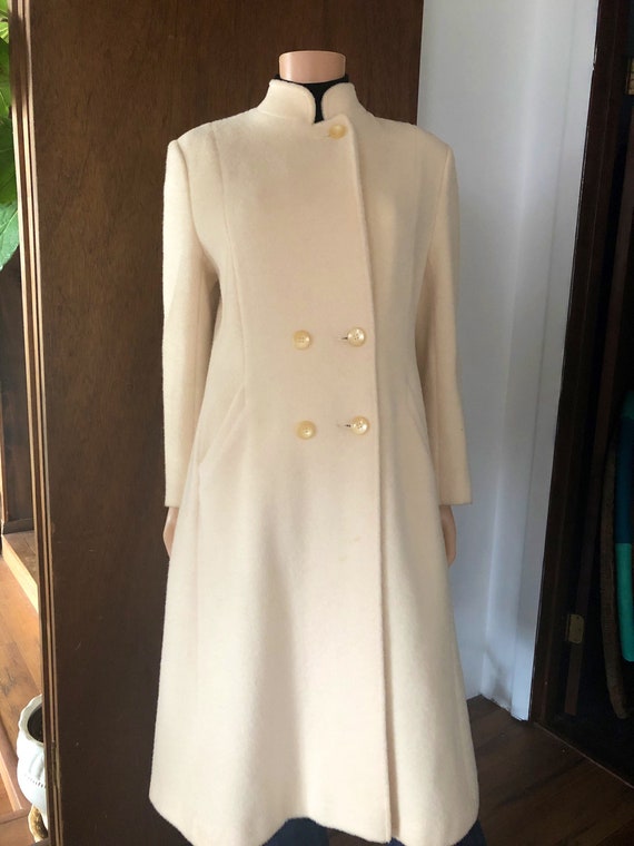 Mohair and wool coat